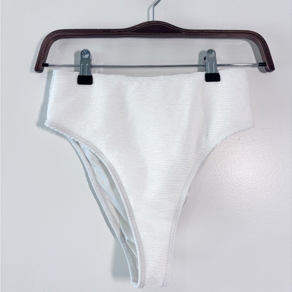 Revolve Rumer the Label Cassidy High Waist Pant White M NWT